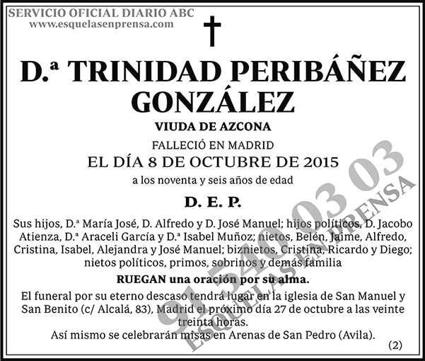 Trinidad Peribánez González